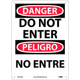 Bilingual Aluminum Sign - Danger Do Not Enter ESD104AB