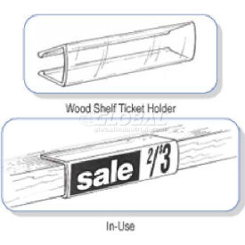 Wood Shelf Ticket Holders 7/8