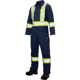 Tough Duck Insulated Safety Coverall 3XL Navy S78721-NAVY-3XL