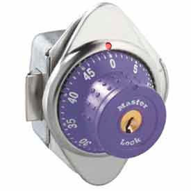 Master Lock® No. 1654MDPRP Built-In Combo Lock for Horizontal Latch Box Locker - Purple- RH 1654MDPRP