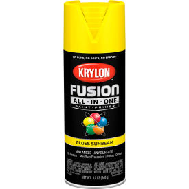 Krylon Fusion All-In-One Combination Aerosol Paint & Primer Gloss Sunbeam 12 oz. K02725007 - Pkg Qty 6