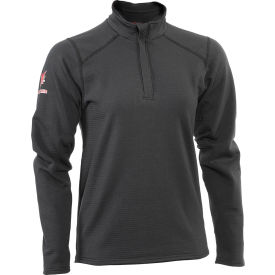 DRIFIRE® Women's Flame Resistant 1/4th Zip Fleece Sweatshirt M Regular Black SWSFWMZW-MD