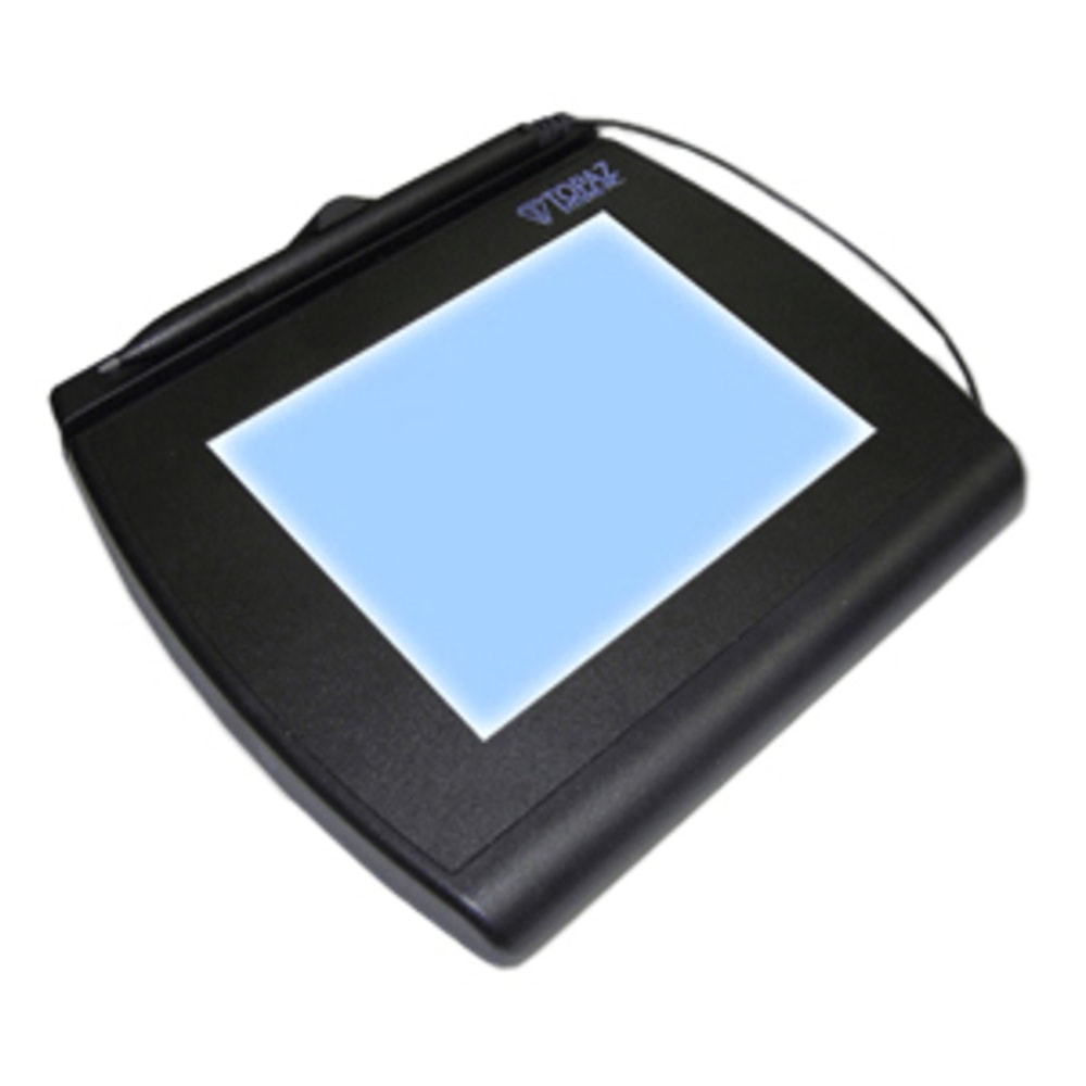 Topaz SignatureGem T-LBK766 Signature Capture Pad - Backlit LCD - Active PenUSB, Serial - 4.60in x 0.13in Active Area LCD - Backlight - 410 PPI MPN:T-LBK766-BHSB-R