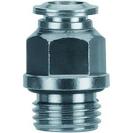 Aignep USA Straight Male Metal Release Collet Internal Hex 4mm Tube x M5 BSPP 57010-4-M5 - Pkg Qty 10