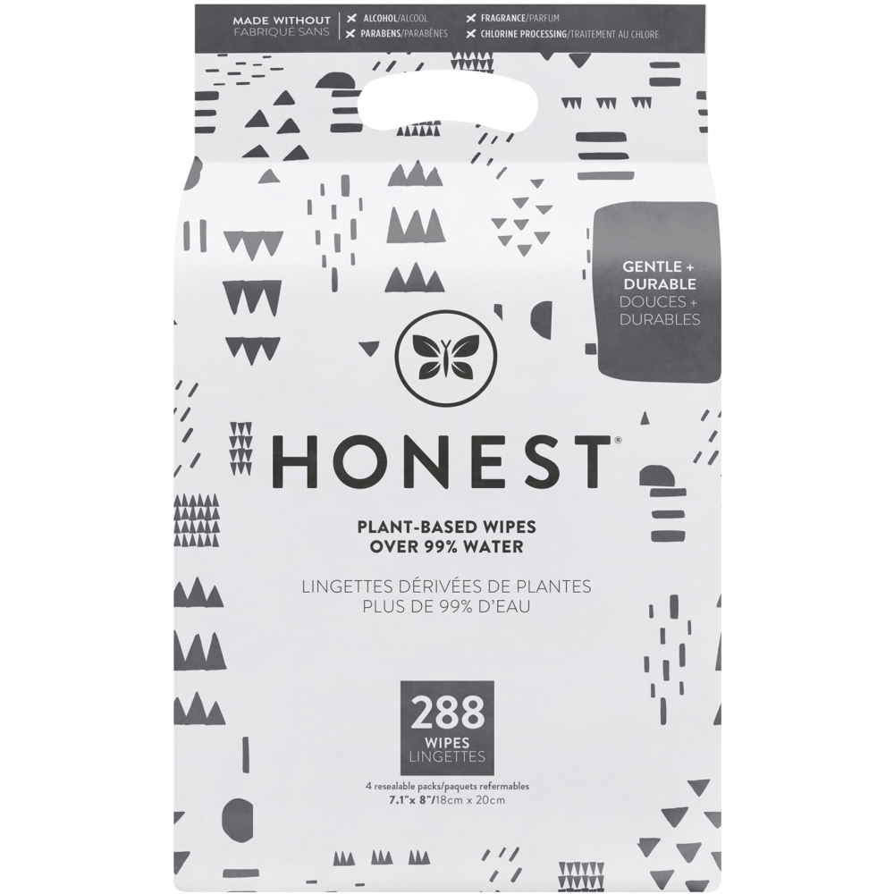 The Honest Company Honest Baby Wipes, Pattern Play, Pack Of 288 Wipes, H01PWPV23W4PS (Min Order Qty 3) MPN:H01PWPV23W4PS