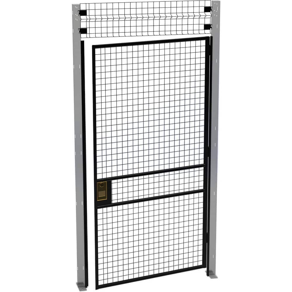 Temporary Structure Partitions; Overall Height: 96in; Width (Inch): 46; Overall Depth: 1.5in; Construction: Welded; Material: Steel; Color: Black MPN:V220408-094