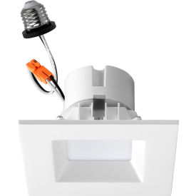 Sunlite® LED Retrofit Square Recessed Downlight Fixture 11W 750 Lumens White Pack of 6 41730-NS