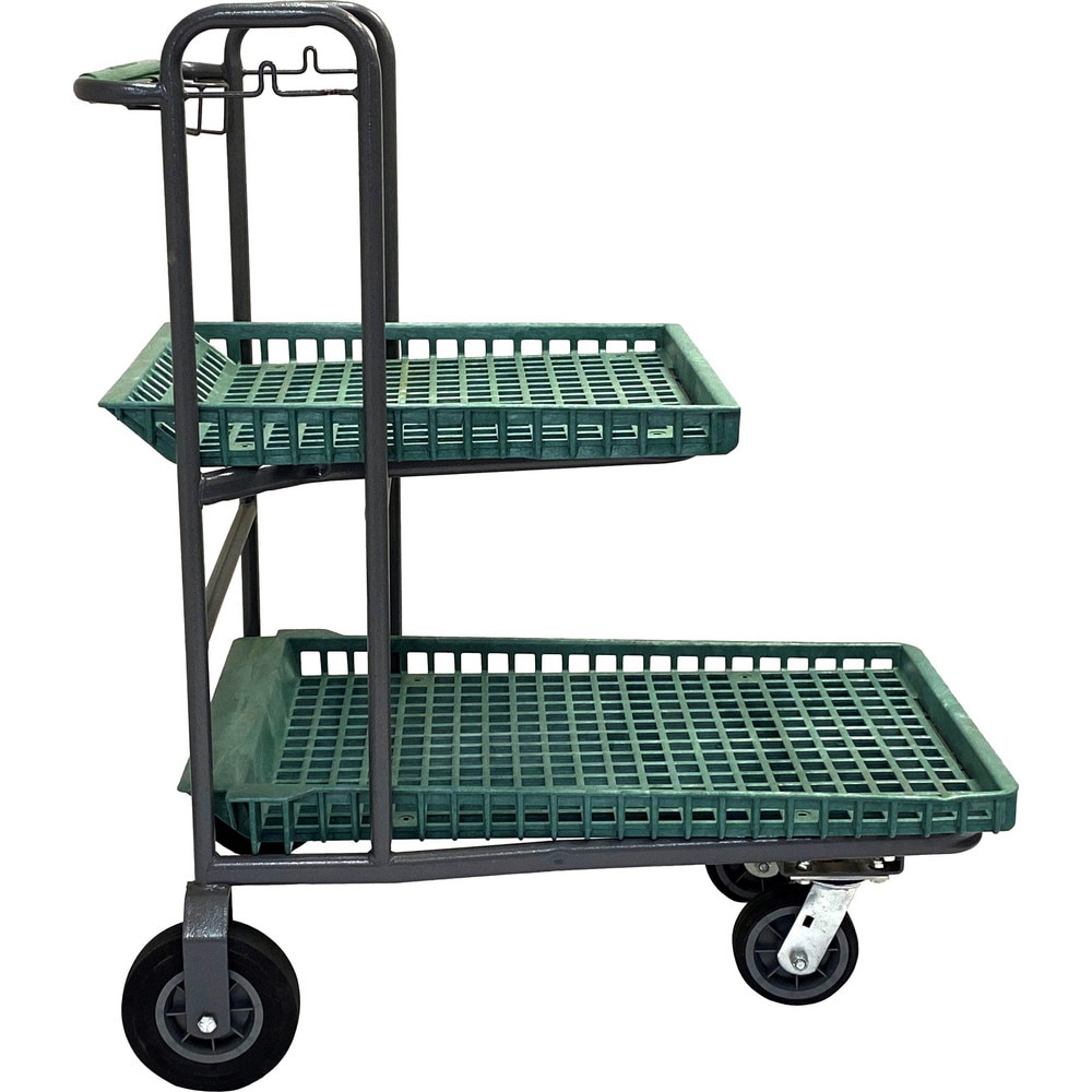 Bar, Panel & Platform Trucks, Truck Type: Garden Cart , Load Capacity: 500 lb , Platform Profile: Lipped , Platform Style: Perforated , Height (Inch): 47  MPN:CART-880G (KT)