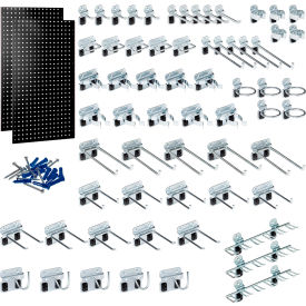 Triton Products Square Hole Pegboard w/ LocHook Assortment 24