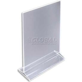 Global Approved 142715 Vertical Top Load Acrylic Sign Holder 8.5