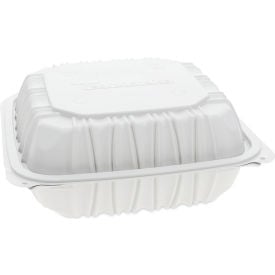 Pactiv Evergreen EarthChoice Vented Microwavable MFPP Hinged Lid Container 8.5