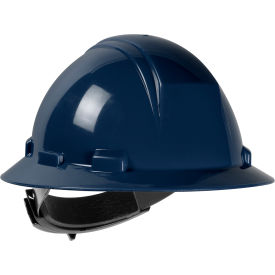 Kilimanjaro Type II Full Brim Hard Hat HDPE Shell 4-Pt Textile Suspension Ratchet Adjustment Navy 280-HP642R-08
