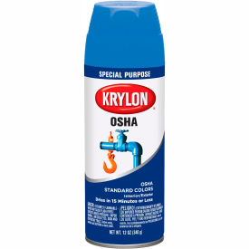 Krylon OSHA Aerosol Paint Safety Blue 12 oz. Aerosol Can - K02416777 K02416777 - Pkg Qty 6