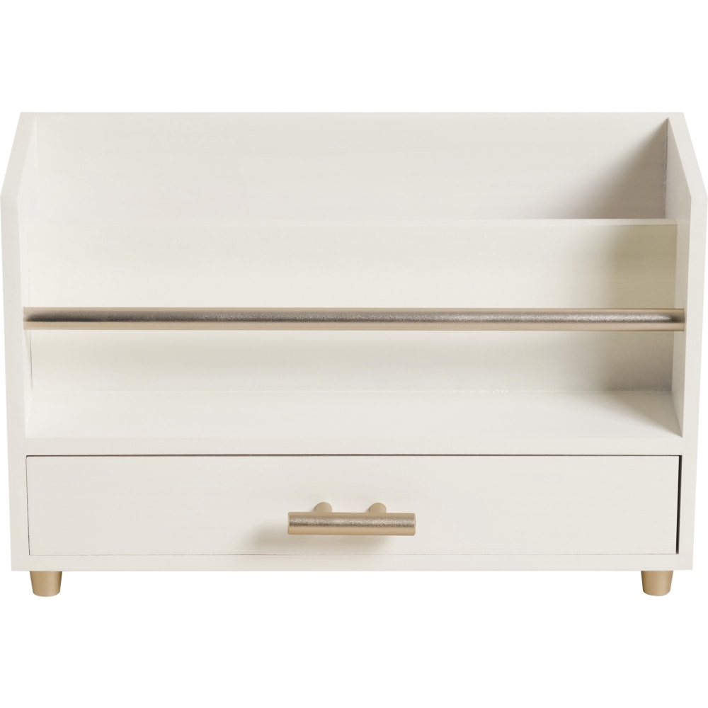 U Brands Juliet Collection Letter Sorter, 6inH x 9 1/2inW x 3 3/4inD, Pine Wood/Gold MPN:3464U03-12