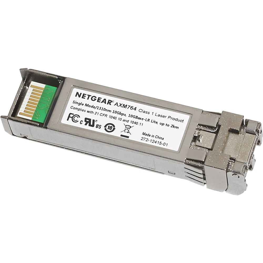 Netgear ProSAFE 10 Gigabit Base-LR Lite SFP+ Single Mode Module - - AXM76410000S MPN:AXM764-10000S