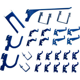 Wall Control Slotted Pegboard 26 pc Hook Kit Blue KT-200-DLX BU