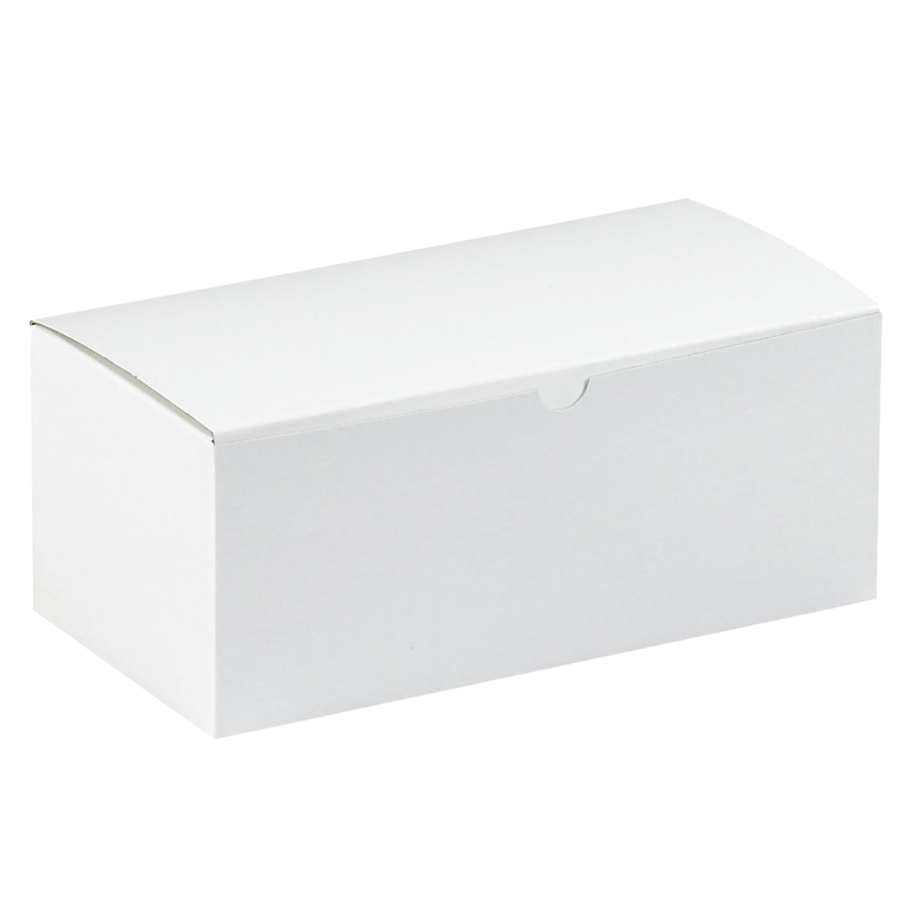 Office Depot Brand Gift Boxes, 10inL x 5inW x 4inH, 100% Recycled, White, Case Of 100 MPN:GB105