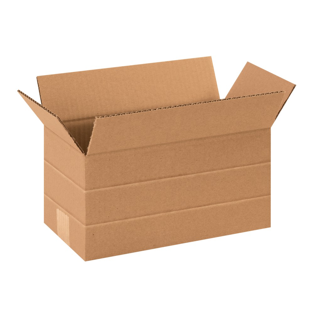 Partners Brand Multi-Depth Corrugated Boxes, 6in x 12in x 6in, Kraft, Pack Of 25 MPN:MD1266