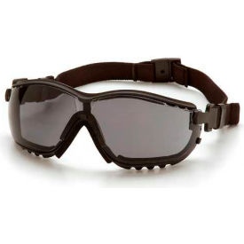 V2g® Safety Glasses Gray Anti-Fog Lens Black Strap/Temples GB1820ST - Pkg Qty 12