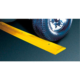 Checkers SB4S-SY Speed Bump Plastic Standard Yellow 4 Feet With Spikes SB4S-SY