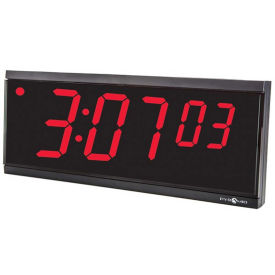 Pyramid DIG-6B Independent LED Digital Clock with 6' Cord - 6-Digit 4