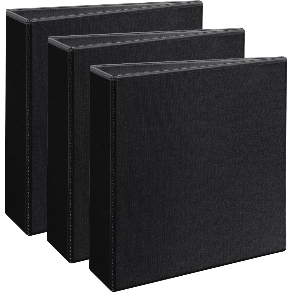 Avery Durable View Binders- 3in Ring, 8 1/2in x 11in, Black, Pack Of 3 MPN:09700BD