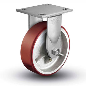Colson® 4 Series Rigid Plate Caster 4.05108.949.7 - Mold-On Polyurethane 5