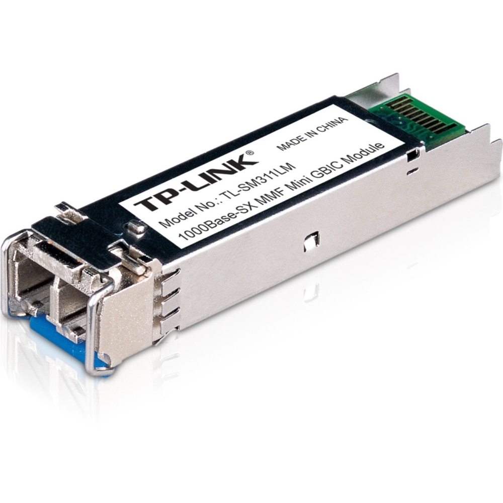 TP-LINK TL-SM311LM - Gigabit SFP module - 1000Base-SX Multi-mode Fiber Mini GBIC Module - Up to 550/220m distance - Plug and Play - LC/UPC interface (Min Order Qty 4) MPN:TL-SM311LM