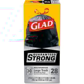 Glad® Drawstring Large Trash Bags 30 Gal 1.05 mil 30