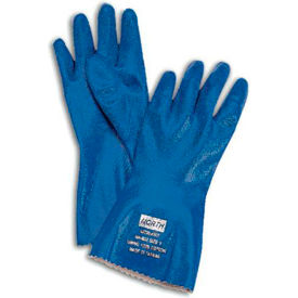 Honeywell® Nitri-Knit™ Chemical Resistant Gloves Nitrile 40 Mil Thick Size 10 Blue NK803/10