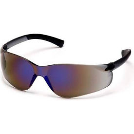 Ztek® Safety Glasses Blue Mirror Lens Blue Mirror Frame S2575S - Pkg Qty 12