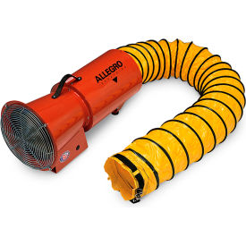 Allegro 9506-25 8 Inch Axial DC Metal Blower w/ Canister & 25' Ducting 12V 9506-25