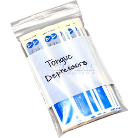 Clear Line Seal Top Reclosable Bags W/ Write On Block 2-1/2