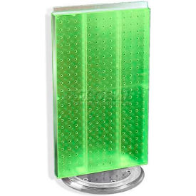 Global Approved 700513-GRE Two-Sided Revolving Pegboard Countertop Display 13.5