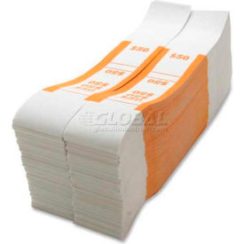 Sparco Color-Coded Quick Stick Currency Band BS50WK 50 in Dollar Bills Orange 1000 Bands/Pack BS50WK