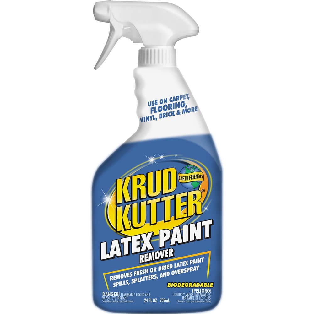 Krud Kutter Latex Paint Remover removes fresh or dried latex paint from a variety of surfaces. Low VOC, biodegradable remover breaks down fully cured latex paint for easy removal or offers quick clean up for fresh paint spills or MPN:336249