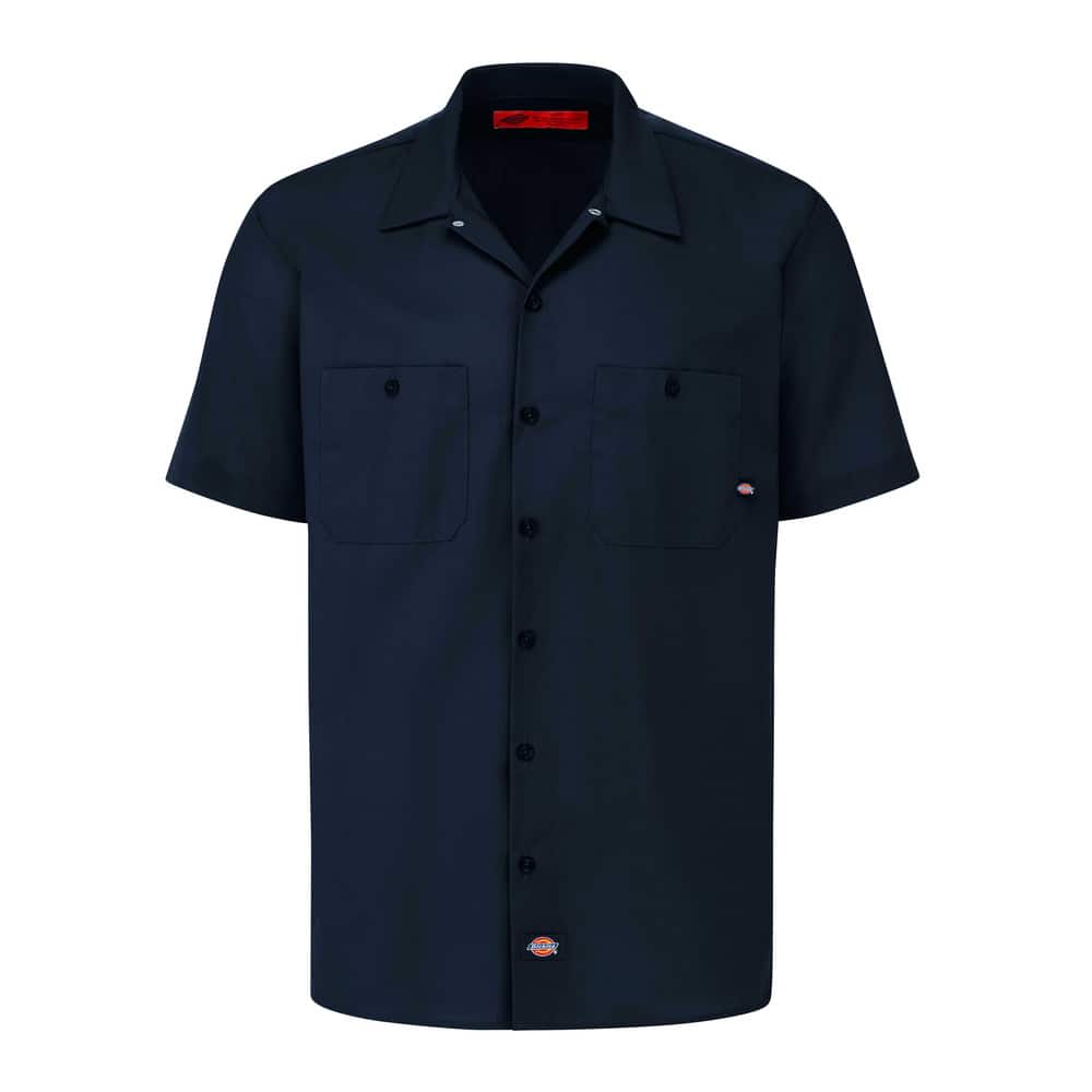 Shirts; Garment Style: Short Sleeve Regular ; Garment Type: General Purpose ; Size: Large ; Color: Black ; Material: Cotton; Polyester ; Chest Size (Inch): 42 to 44 MPN:S535BK RG L