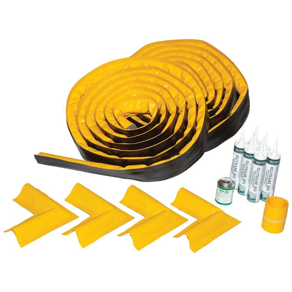 Collapsible Berms & Pools; Type: Spill Berm; Material: PVC Coated Fabric; Pool Color: Yellow; Wall Collapse Style: Foam Wall; Drain Type: w/o Drain; Height (Decimal Inch): 1.500000 MPN:28464