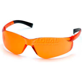 Ztek® Safety Glasses Orange Lens Orange Frame S2540S - Pkg Qty 12