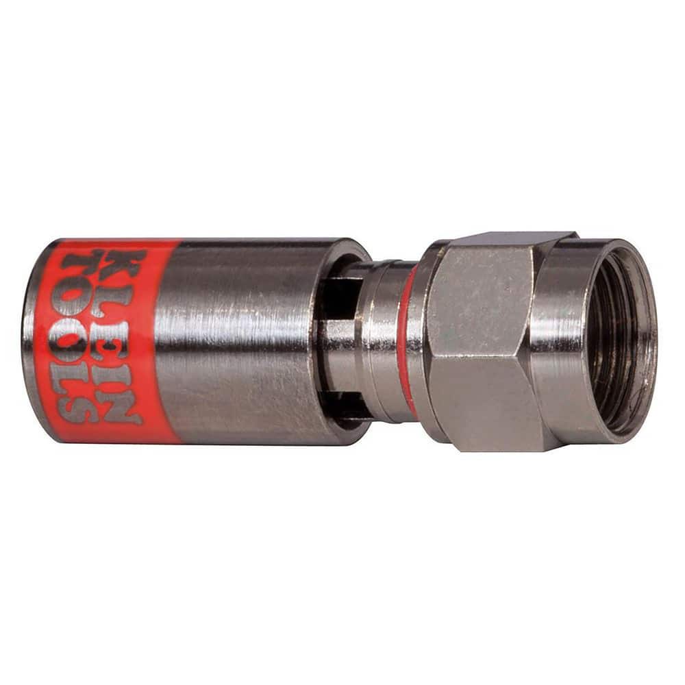 Coaxial Connectors, Connector Type: F-Type , Termination Method: Compression , Compatible Coaxial Type: RG59 , Body Orientation: Straight , Finish: Nickel  MPN:VDV812-618