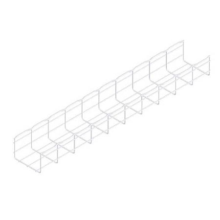 Wire Mesh Cable Tray, 60 lb Capacity, Steel, Zinc Plated MPN:CF105/150EZ