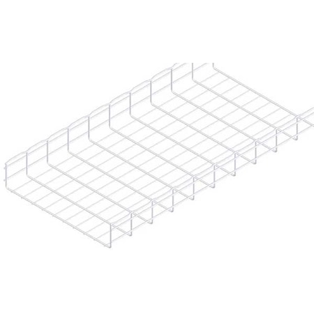 Wire Mesh Cable Tray, 129 lb Capacity, Steel, Zinc Plated MPN:CF105/500EZ