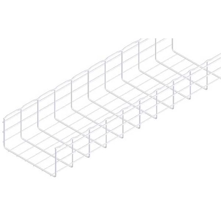 Wire Mesh Cable Tray, 155 lb Capacity, Steel, Zinc Plated MPN:CF150/300EZ