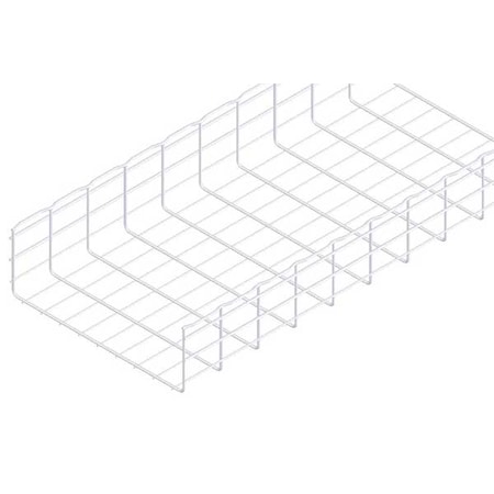 Wire Mesh Cable Tray, 155 lb Capacity, Steel, Zinc Plated MPN:CF150/450EZ