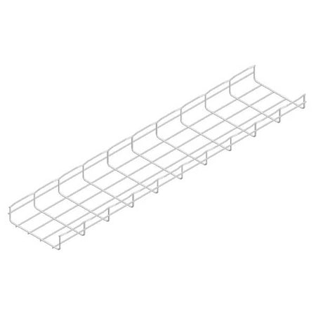 Wire Mesh Cable Tray, 36 lb Capacity, Steel, Zinc Plated MPN:CF54/200EZ