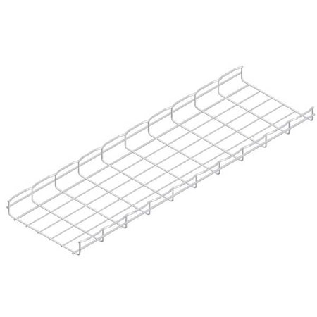 Wire Mesh Cable Tray, 47 lb Capacity, Steel, Zinc Plated MPN:CF54/300EZ