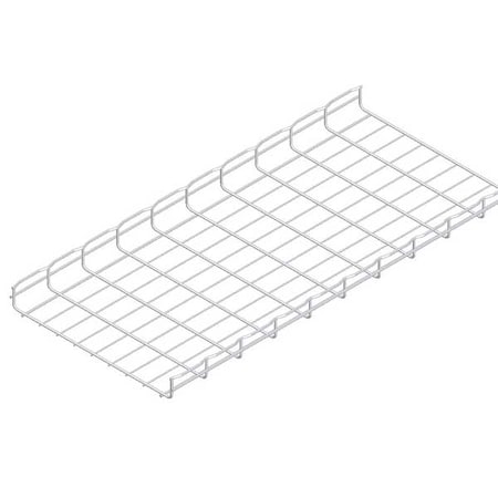 Wire Mesh Cable Tray, 91 lb Capacity, Steel, Zinc Plated MPN:CF54/450EZ