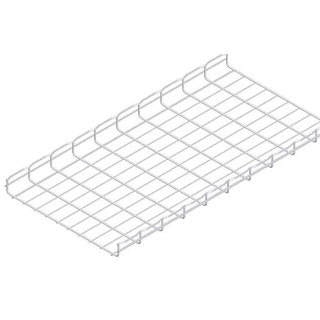 Wire Mesh Cable Tray, 95 lb Capacity, Steel, Zinc Plated MPN:CF54/500EZ