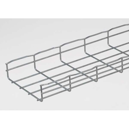 Wire Mesh Cable Tray, 36 lb Capacity, Steel, Zinc Plated MPN:PACKCF54/200EZ