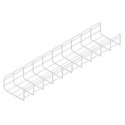Wire Mesh Cable Tray 8x4In 10 Ft MPN:CF105/200EZ